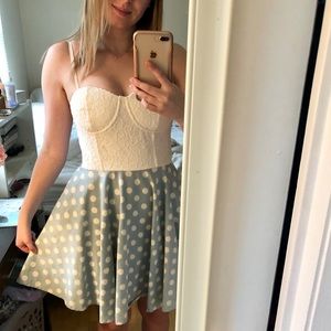 MINKPINK Sugar Magnolia Polka Dot Skater Dress